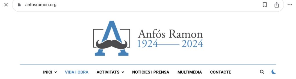 Web de l'Any d'Anfós Ramon