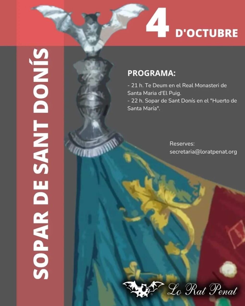 Cartell del sopar de Sant Donís 2024