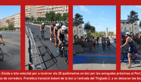 Triatló SPRINT en la Marina de Valéncia. Segon segment