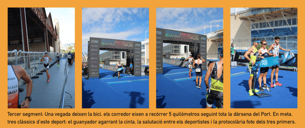 Triatló SPRINT en la Marina de Valéncia. Tercer segment