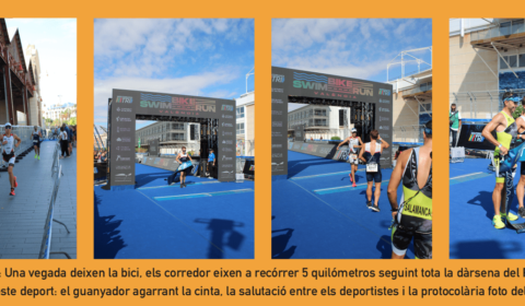 Triatló SPRINT en la Marina de Valéncia. Tercer segment