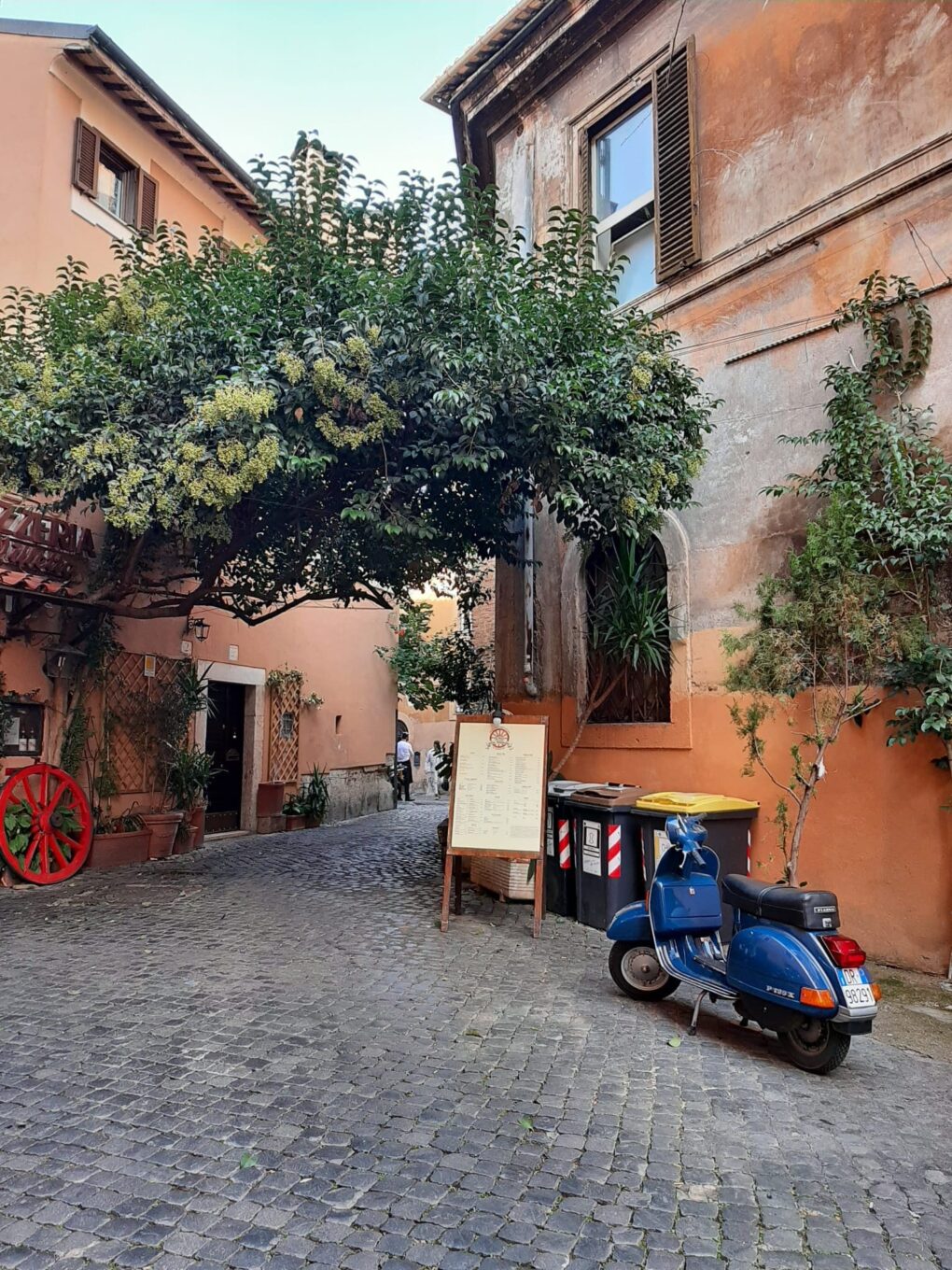 Trastevere, encara que la vespa no era verda.