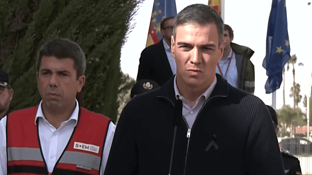 Mazón i Sánchez en roda de prensa