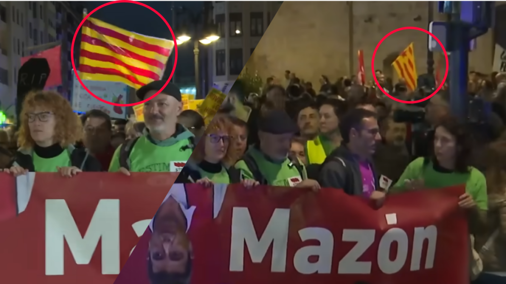 Manifestació de l’esquerra panacatalanista