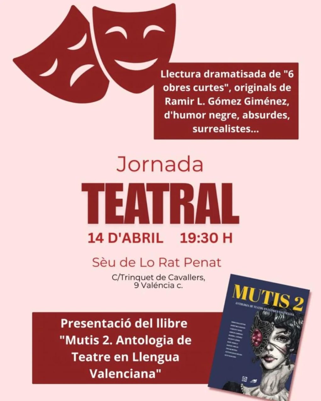 Tertúlia de Teatre organisada per l’Associació d’Escritors en Llengua Valenciana (AELLVA)