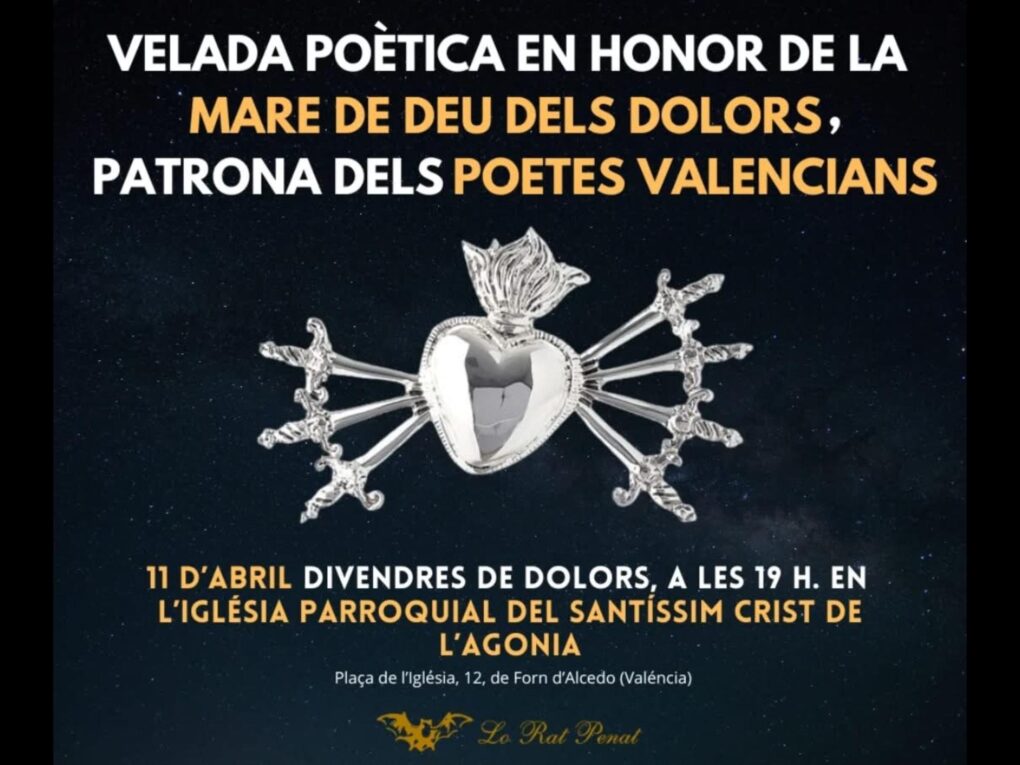 Velada poètica en honor a la Mare de Deu dels Dolors