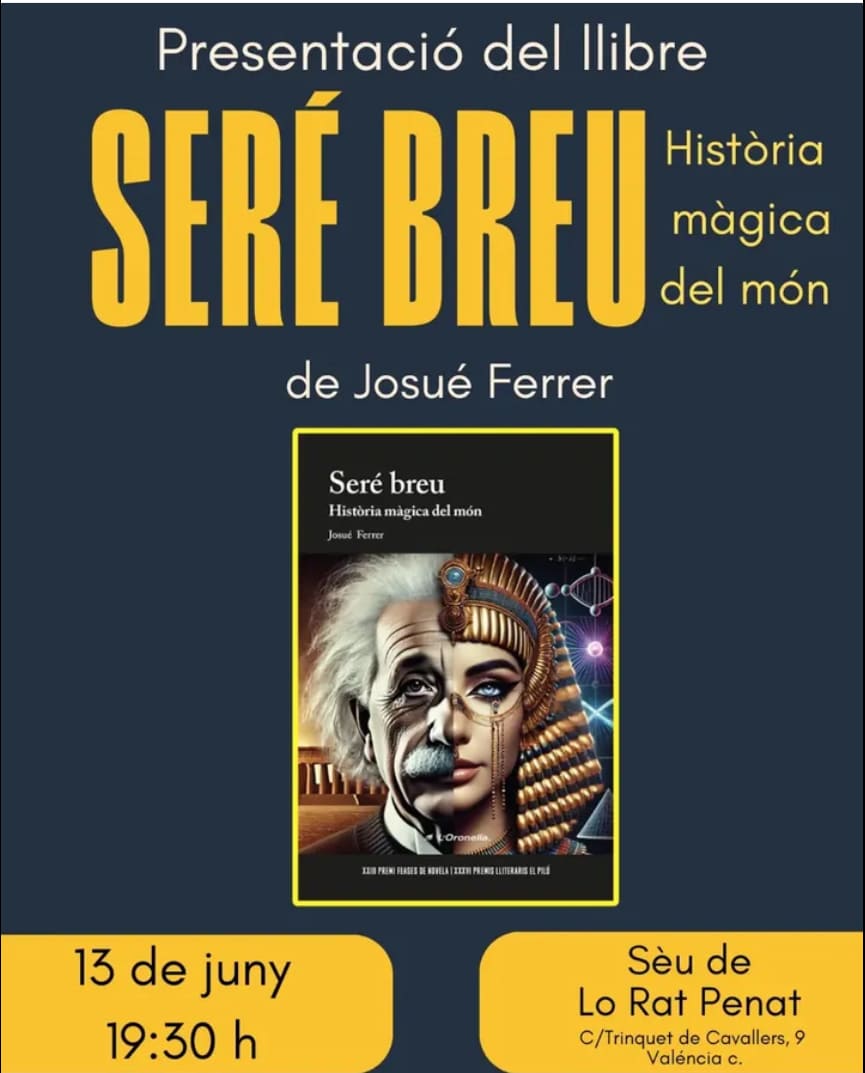 Presentació de la novela "Seré Breu".