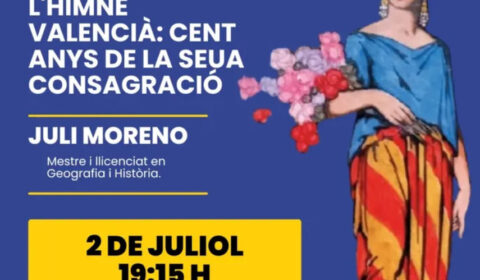 “L’Himne Valencià: cent anys de la seua consagració”, conferència impartida pel professor Juli Moreno i Moreno