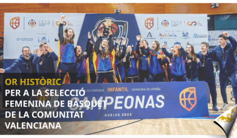 Or històric per a la Selecció Femenina de Bàsquet de la Comunitat Valenciana