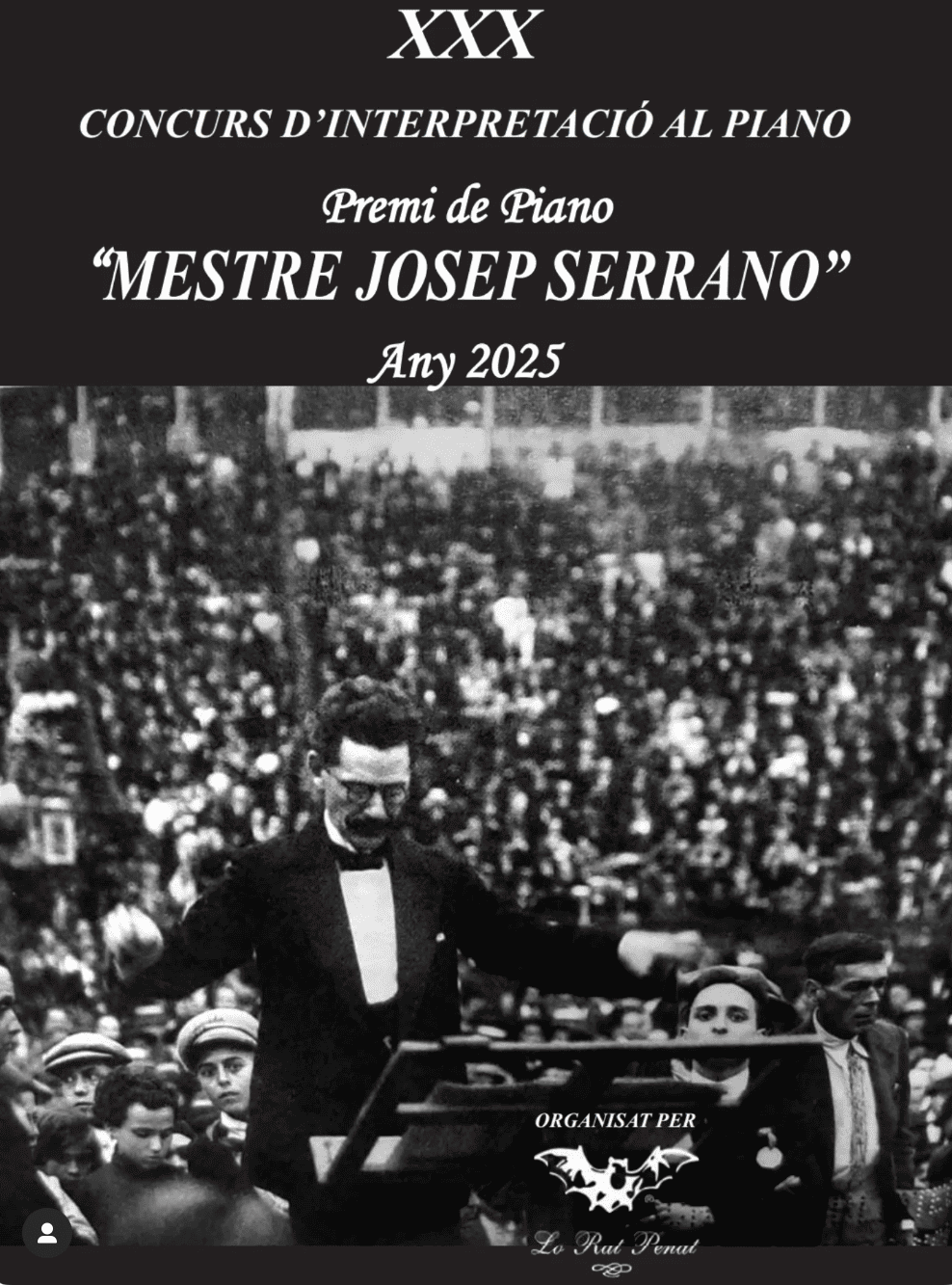 XXX Concurs d’interpretació al Piano Mestre Josep Serrano