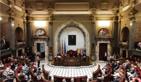 Entrega de premis del Concurs de les Creus de Maig en l’Hemicicle de l’ Ajuntament de Valéncia