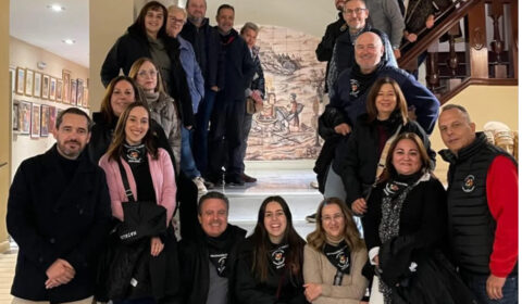 Visita de la Falla Molinell-Alboraya a la sèu de Lo Rat Penat