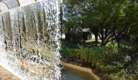 Cascada dins del parc