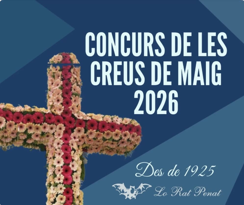 Cartell anunciador del Concurs de les Creus de Maig 2026