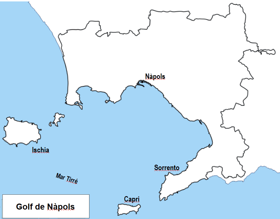 Mapa del golf de Nàpols